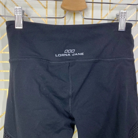 Lorna Jane 000 Mesh Panel Ankle Leggings Black Size US XS - Picture 6 of 11